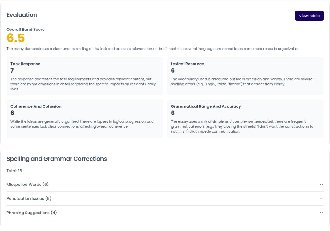 IELTS Writing Practice Step 3: Analyze AI Corrections