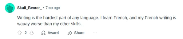 Reddit comment 3